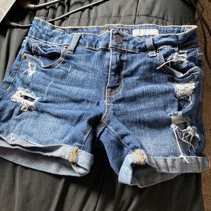 Denim shorts,size 2, aeropostal, blue,distressed